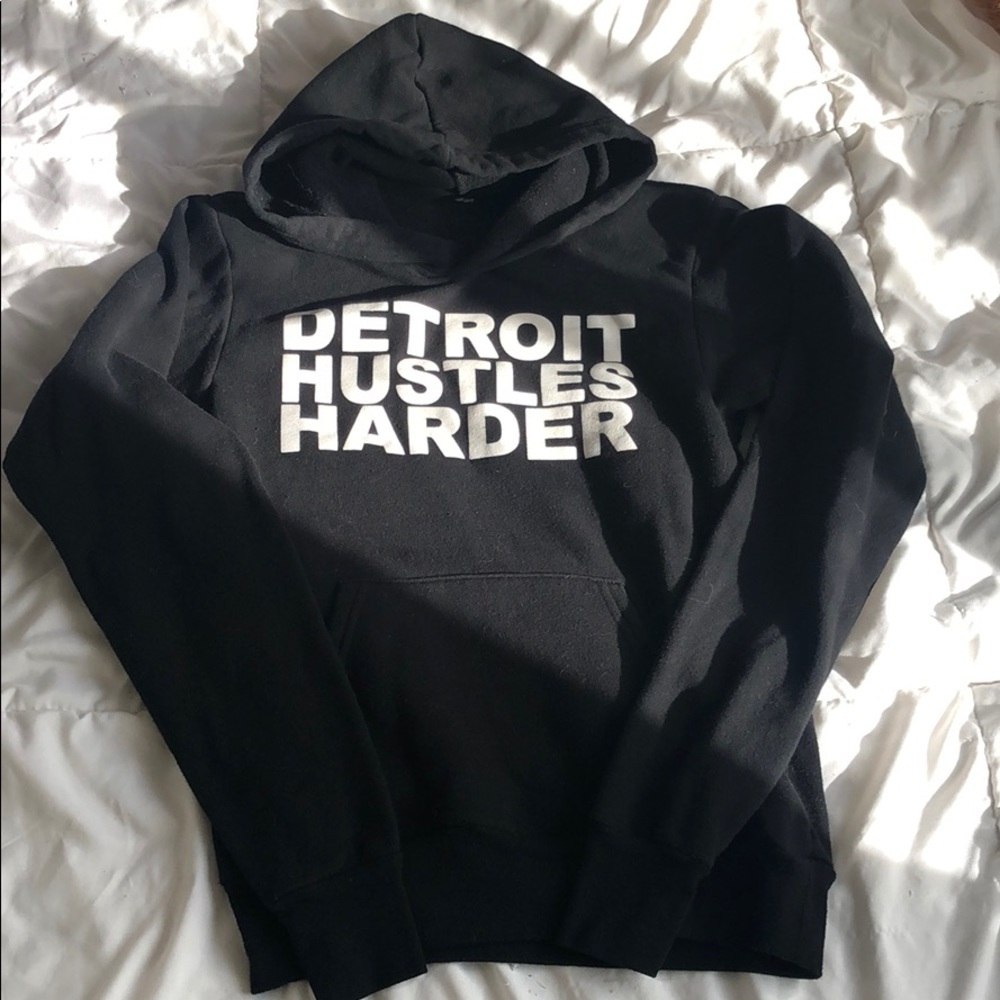 Detroit hustles harder hoodie